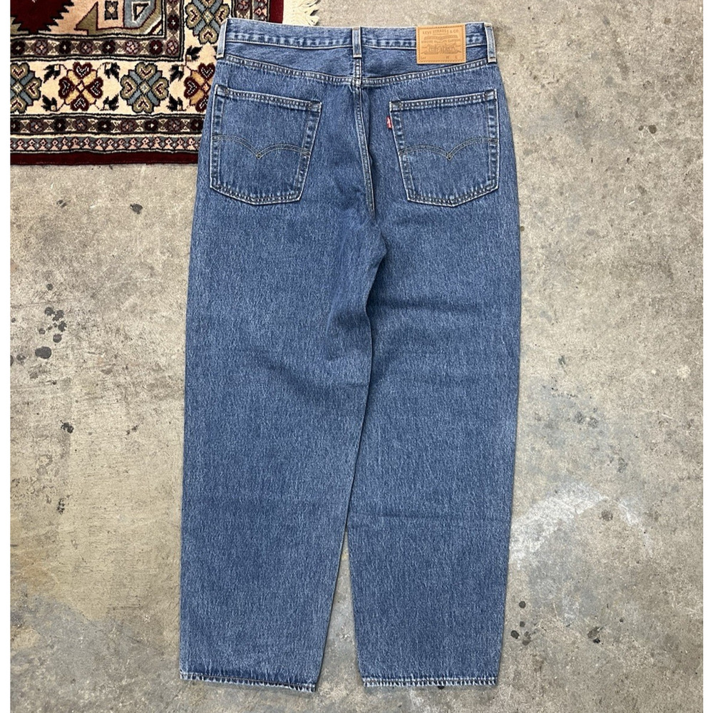 Levis Stay Baggy Tapered Premium Jeans Blue Denim 34x30 A2044 Factory Sample NEW